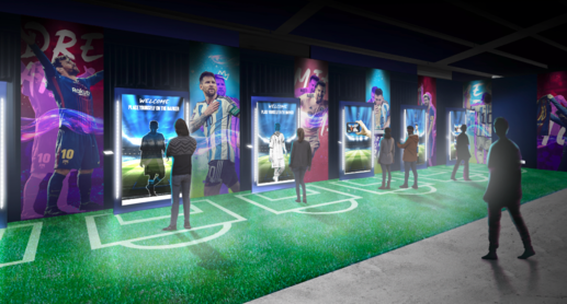 Fotos, selfies y merchandising - The Messi Experience en Buenos Aires